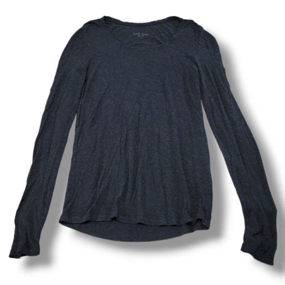 Eileen Fisher Top Size XS Long Sleeve Shirt Soft Viscose Spandex Blend With Flaw